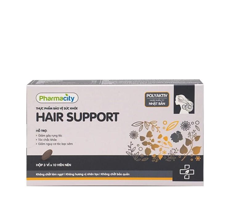 Viên uống hỗ trợ tóc khỏe, giảm rụng tóc, tóc bạc sớm Pharmacity Hair Support