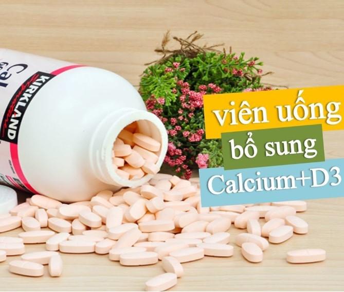 Viên uống hỗ trợ xương khớp chắc khỏe Kirkland Signature Calcium 600mg With Vitamin D3