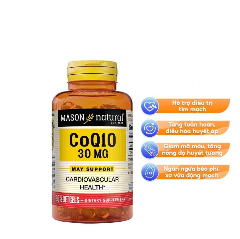 Viên uống Mason Natural hỗ trợ tăng cường sức khỏe tim mạch CoQ10