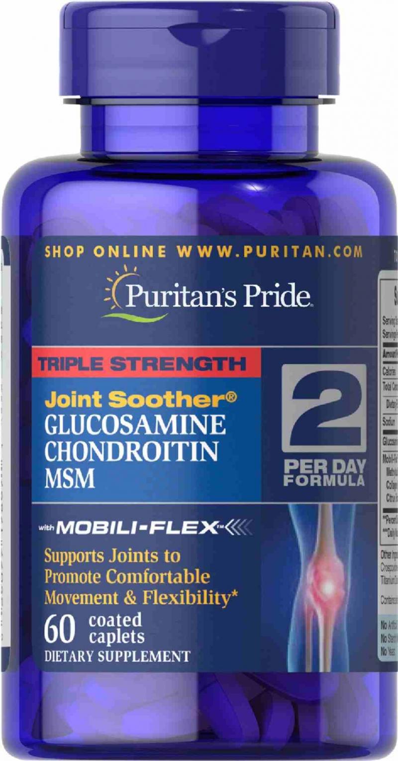 Viên uống Puritan's Pride Triple Strength Glucosamin Chondroitin MSM
