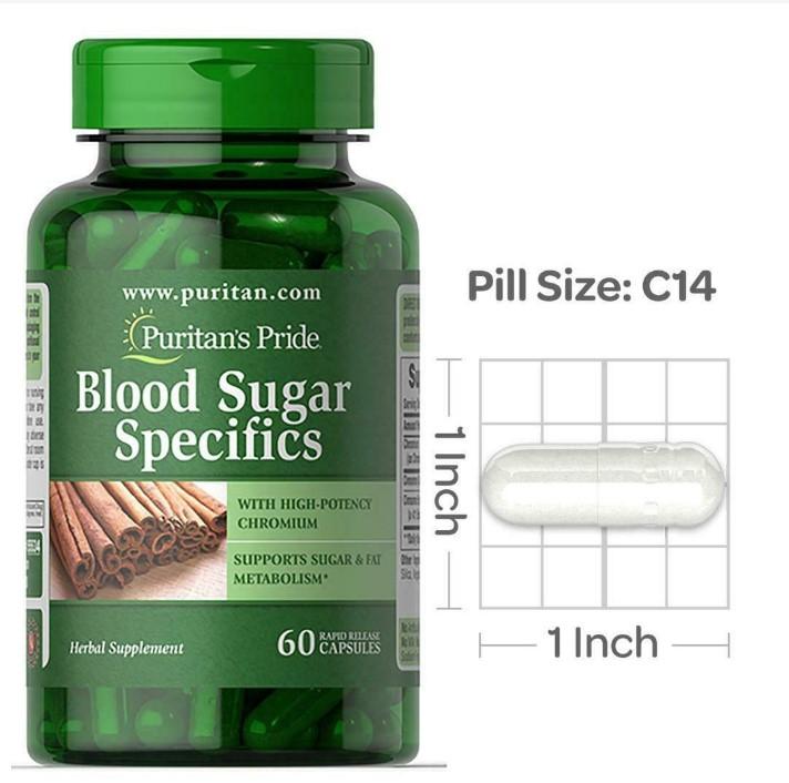 Viên uống quế giảm tiểu đường, kiểm soát đường huyết Puritan's Pride Blood Sugar Specific