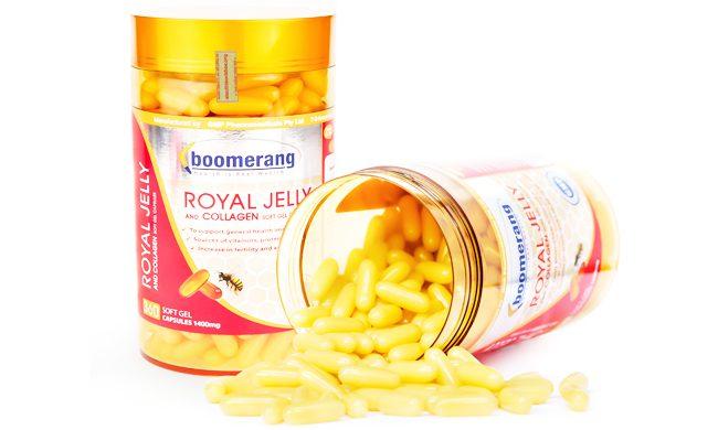 Viên uống sữa ong chúa Royal Collagen Boomerang 120 viên BM02