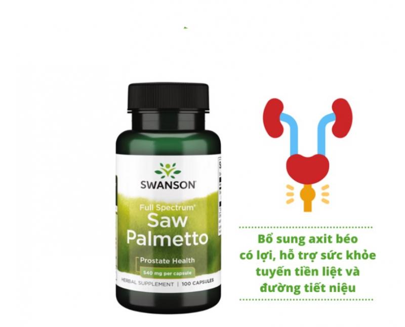 Viên uống Swanson Saw Palmetto 540 mg
