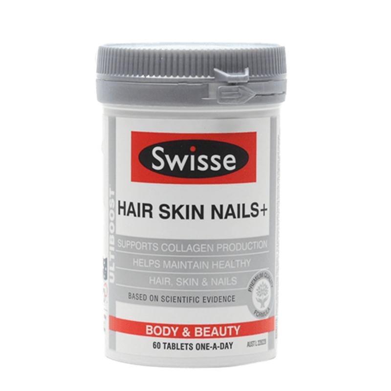 Viên uống Swisse Hair Skin Nails 60 viên