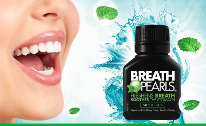 Sử dụng Breath Pearls, bạn sẽ có hơi thở thơm mát cả ngày, hàm răng trắng sáng và lợi khỏe mạnh.
