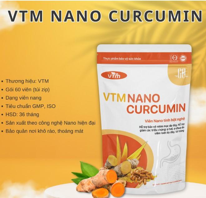 Viên uống tinh bột nghệ VTM Nano Curcumin
