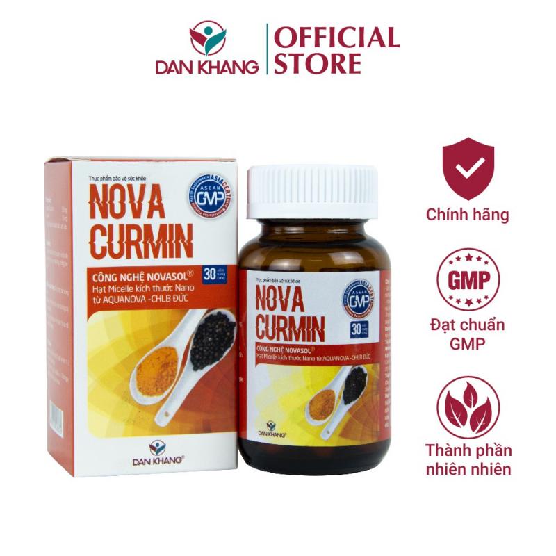 Viên uống tinh chất nghệ hỗ trợ bảo vệ dạ dày Novacurmin