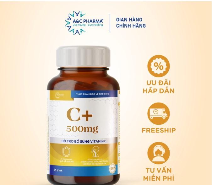 Viên uống Vitamin C+500mg 3in1 - A&C Pharma
