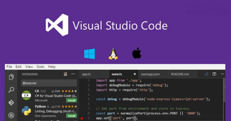 Giao diện ﻿Visual Studio Code