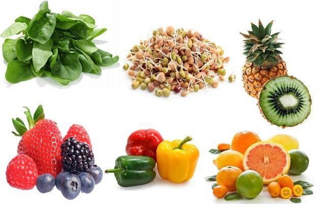 Nhóm thực phẩm chứa nhiều vitamin C