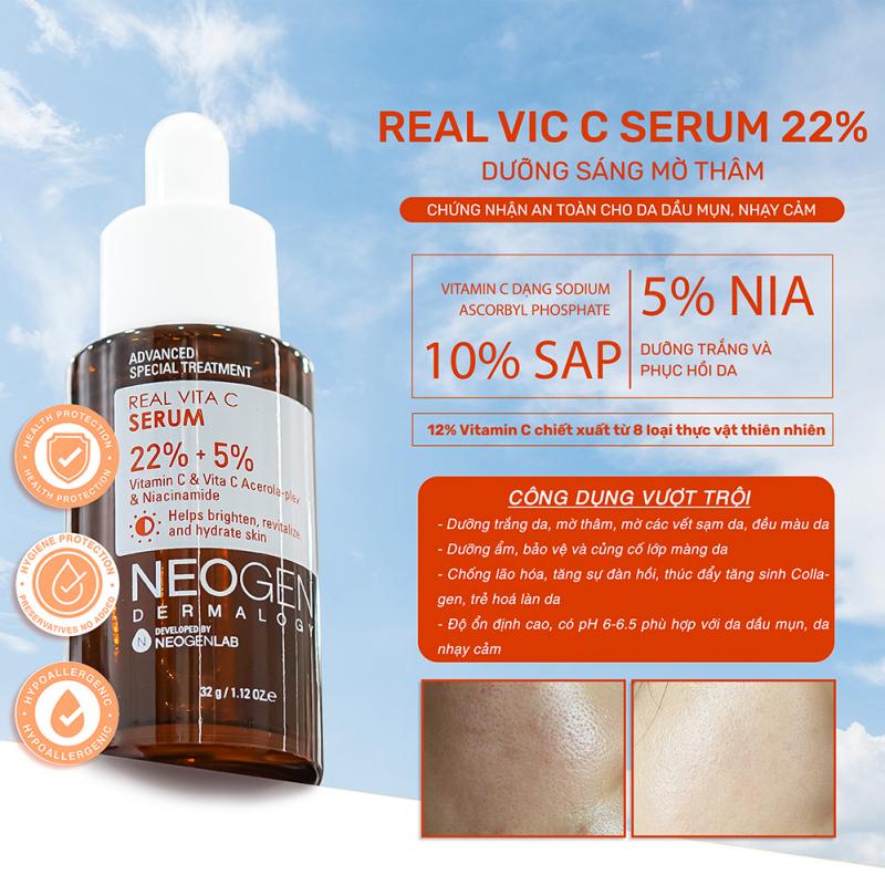 Vitamin C SAP 22% Neogen Dermalogy Real Vita C Serum 32ml