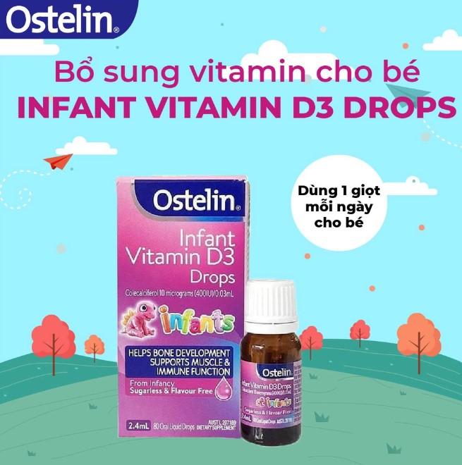 Vitamin D Ostelin dạng nước cho trẻ sơ sinh và trẻ em