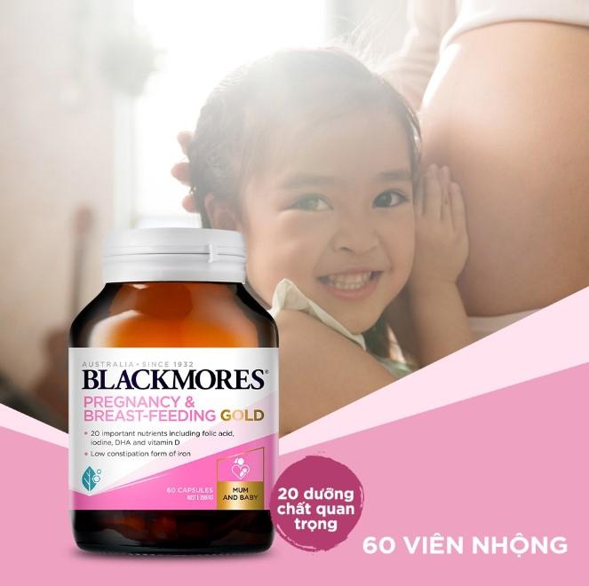 Viên uống Blackmores Pregnancy & Breast - Feeding Gold bổ sung dưỡng chất (60 viên)