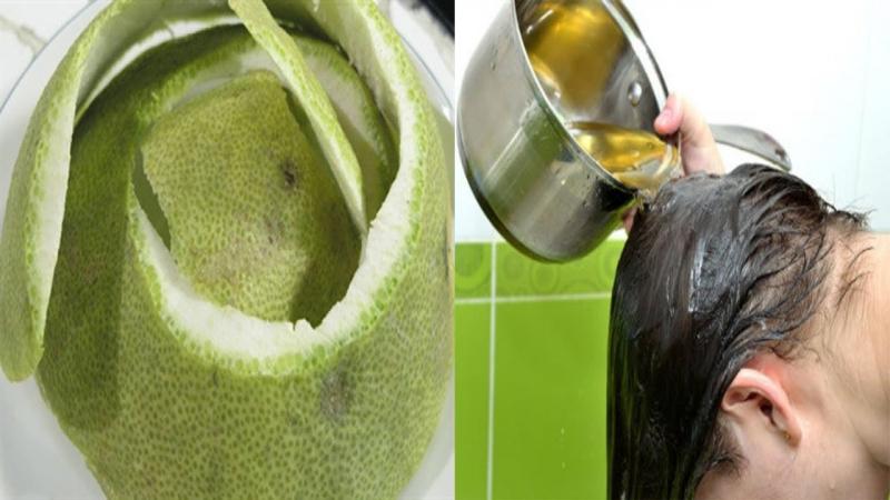 ﻿﻿Có thể sử dụng vỏ bưởi để chế biến thành một loại nước xả tự nhiên hoặc dùng như thành phần chăm sóc tóc trong các sản phẩm dưỡng tóc