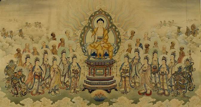 Kinh miêu tả thế giới phương Tây của Phật A-di-đà và dạy cách hành trì