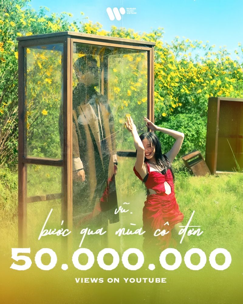MV Bước Qua Cô Đơn của Vũ cán mốc 50 triệu view trên youtube