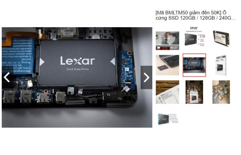 Ổ cứng SSD 128B Lexar NS100 Lite 2.5” SATA III