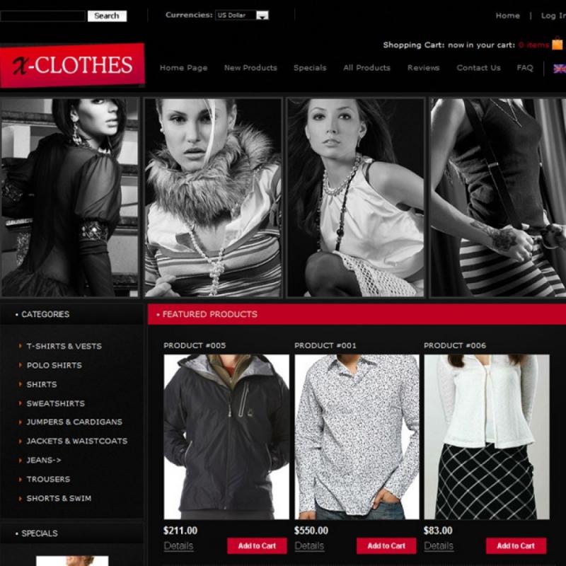 Một  website thời trang do website 500k thiết kế