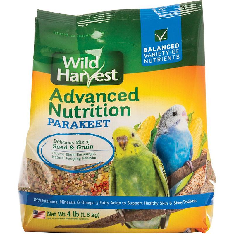 Wild Harvest Advanced Nutrition Diet Parakeet Bird Food