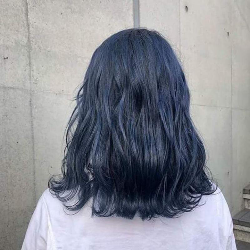 Top 10+ kiểu nhuộm tóc màu xanh đen đẹp ấn tượng nhất 2021