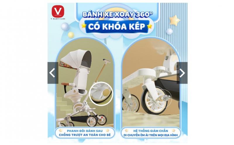 Xe đẩy trẻ em V-Baby Care
