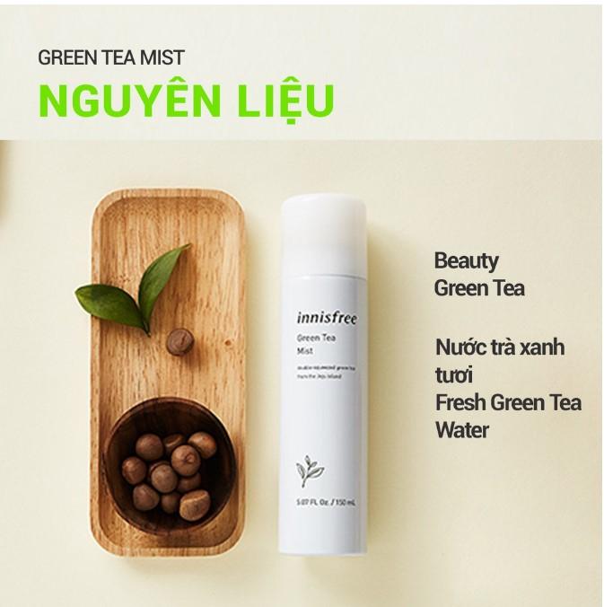 Xịt khoáng dưỡng ẩm Innisfree Green Tea Mist