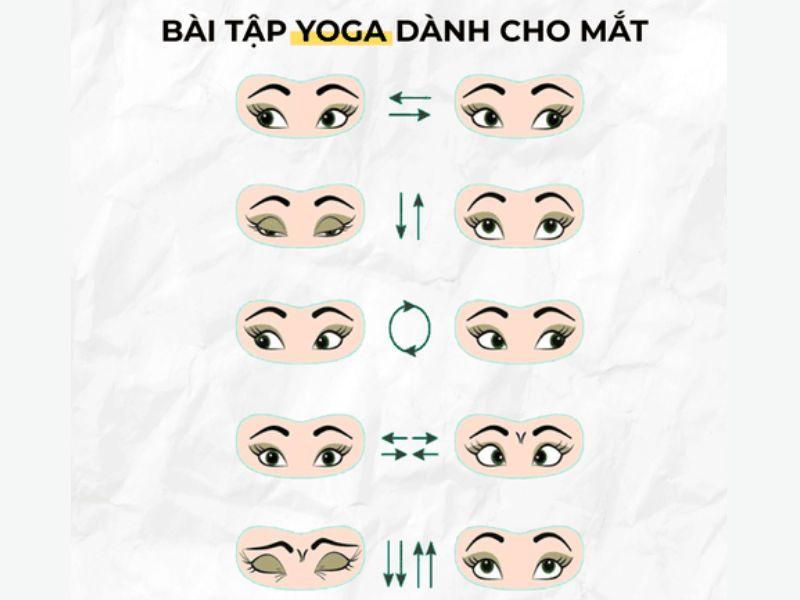 Hình minh hoạ bài tập Yoga cho mắt